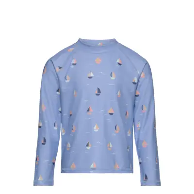 Uv Long-Sleeve Sweater Swimwear Uv Clothing Uv Tops Blue Geggamoja