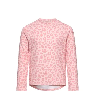 Geggamoja Uv-L.s Sweater Pink Leo 01 98/104 Rosa