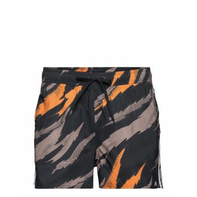Very Shortlength Graphic Swim Short Badshorts Svart Adidas Performance