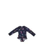 Filibabba Vilje – Uv Suit Ls 1-2 Years – Rainbow Reef Blå