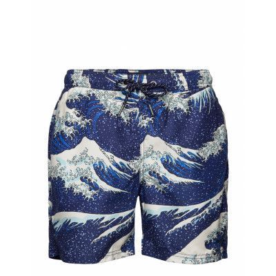 Vintage Hawaiian Swimshort Badshorts Blå *Villkorat Erbjudande Superdry