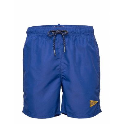Vintage Varsity Swimshort Badshorts Blå Superdry