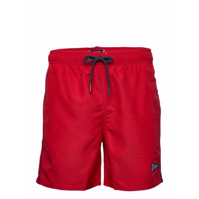 Vintage Varsity Swimshort Badshorts Röd Superdry