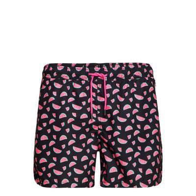 Watermelon Swim Shorts Surfshorts Svart Happy Socks