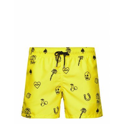 What Happened In Vegas Swim Shorts *Villkorat Erbjudande Badshorts Gul Happy Socks