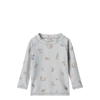 Wheat Swim T-Shirt L/S Dilan Multi/patterned