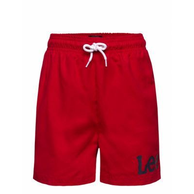 Lee Jeans Wobbly Graphic Swimshort Röd