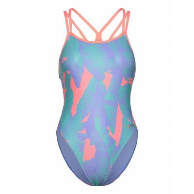 Speedo Womens Allover Digital Starback Blå