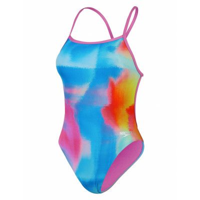 Speedo Womens Allover Digital Vback Multi/patterned