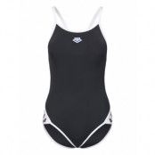 Women's Arena Icons Super Fly Back Solid Sport Swimsuits Black Arena