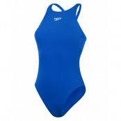 Speedo Womens End+ V Back Blå