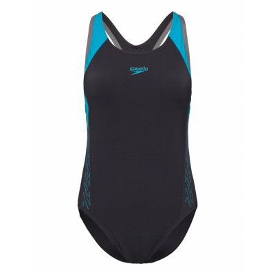 Womens Hyperboom Flyback Sport Swimsuits Black Speedo