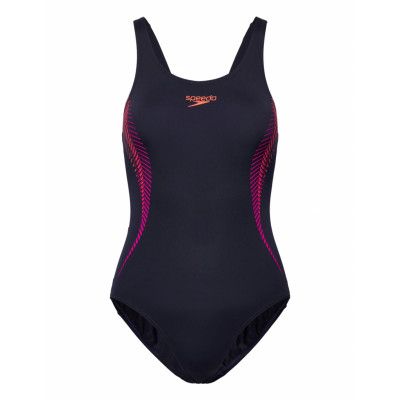 Speedo Womens Placement Muscleback Marinblå