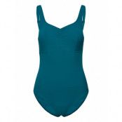 Womens Shaping Aquanite 1 Piece Sport Swimsuits Green Speedo