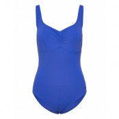 Womens Shaping Aquanite 1 Piece Sport Swimsuits Blue Speedo