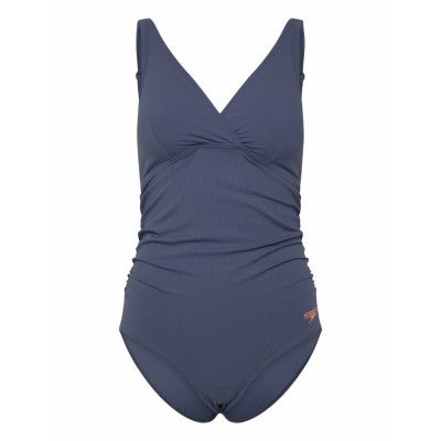 Speedo Womens V Neck Maternity U Back Blå