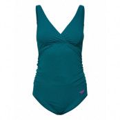 Speedo Womens V Neck Maternity U Back Grön