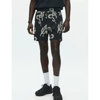 WOOD WOOD Wwdub Swim Trunks Aop 25347 - Black - S