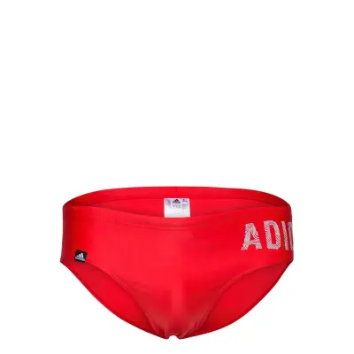Wording Swim Trunks Swimwear Briefs & Speedos Röd Adidas Performance
