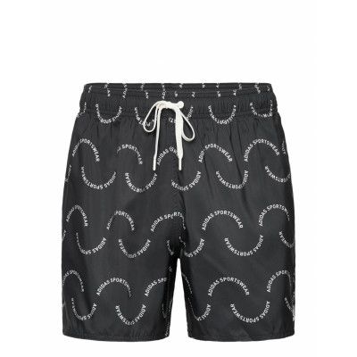 Adidas Sportswear Wave Logo Clx Swim Short Svart
