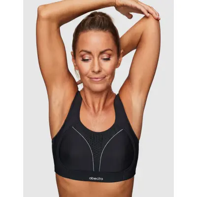 Abecita Dynamic Sport Bra Moulded Cups - Black - F x 85