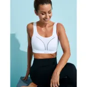 Abecita Dynamic Sport Bra Moulded Cups - White - E x 75