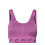 Adidas Aeroknit Light-Support Bra Sport Bras & Tops Sports Bras - All Rosa Adidas Performance