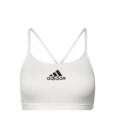 Aeroreact Training Light Support Bra Lingerie Bras & Tops Sports Bras - All White Adidas Performance