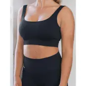 aim´n Ribbed Seamless Bra - Black - XL