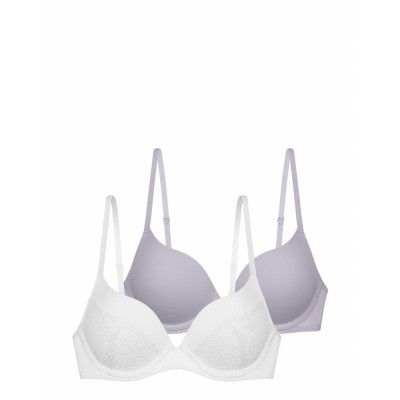 Amora-2Pp Plunge Lingerie Bras & Tops Push Up Bras Grå Dorina