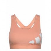 Believe This Logo Medium Support Sports Bra W Lingerie Bras & Tops Sports Bras - ALL Orange Adidas Performance