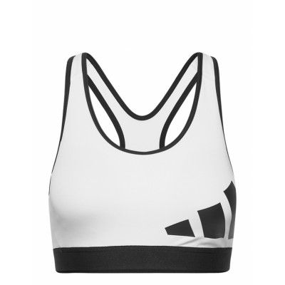 Believe This Logo Medium Support Sports Bra W Lingerie Bras & Tops Sports Bras - ALL Vit Adidas Performance