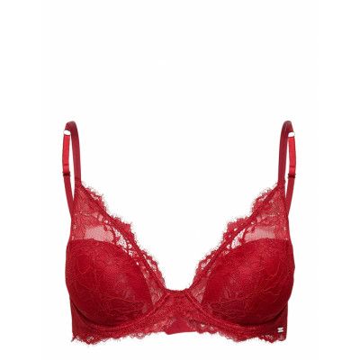 Bra Amie Push Up *Villkorat Erbjudande Lingerie Bras & Tops Push Up Bras Röd Lindex