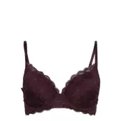 Bra Lilja Iris Lace Lingerie Bras & Tops Push Up Bras Vinröd Lindex
