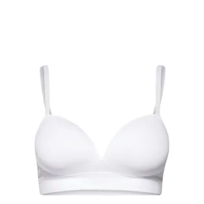 Bra Seamless Push Up Rib *Villkorat Erbjudande Lingerie Bras & Tops Push Up Bras Vit Lindex