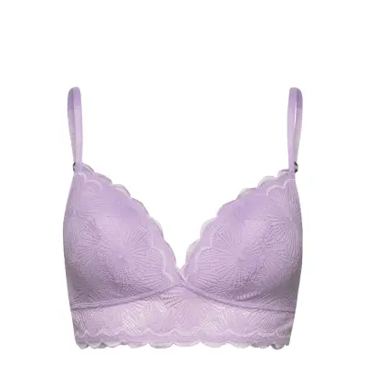 Padded Bra With Patterned Lace Lingerie Bras & Tops Soft Bras Non Wired Bras Lila Esprit Bodywear Women