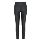 Bubbleroom Push-Up Coated Slim Trousers Svart