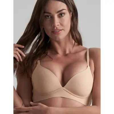 Bye Bra Bra Top Push Up - Beige - M