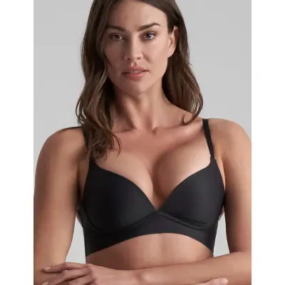 Bye Bra Bra Top Push Up - Black - S