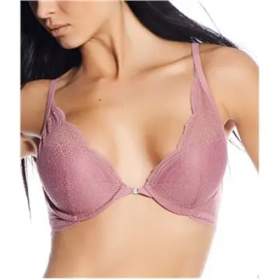 Calvin Klein Infinite Lace Plunge Push Up Rose * Fri Frakt * * Kampanj *