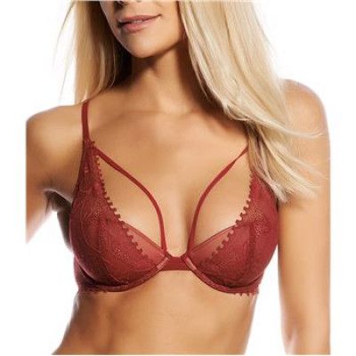 Calvin Klein Lace Plunge Bra Provocative Red * Fri Frakt * * Kampanj *