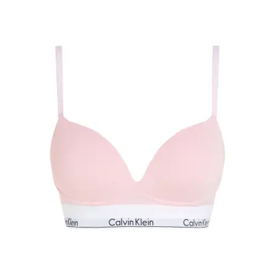 Calvin Klein Plunge Push Up - Pink - C x 75