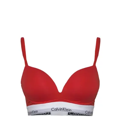Calvin Klein Plunge Push Up Röd