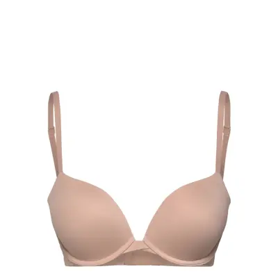 Calvin Klein Push Up Plunge Beige