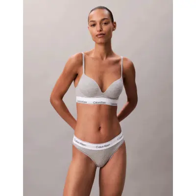 Calvin Klein Push Up Plunge - Grey - B x 75