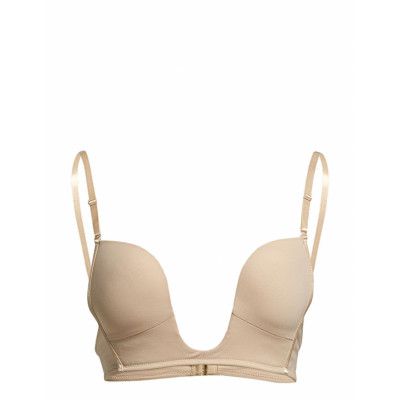 Deep V-Bra Lingerie Bras & Tops Plunge Bras Beige Magic Bodyfashion
