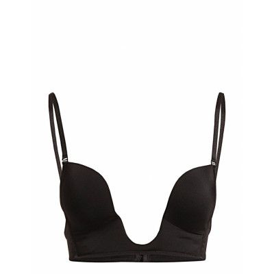 Deep V-Bra Lingerie Bras & Tops Plunge Bras Svart Magic Bodyfashion