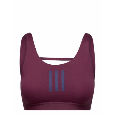 Don't Rest 3-Stripes Medium Support Sports Bra W Lingerie Bras & Tops Sports Bras - ALL Lila Adidas Performance
