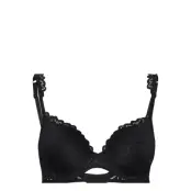 Elis_Padded_Heart_Shape Lingerie Bras & Tops Push Up Bras Svart Marie Jo