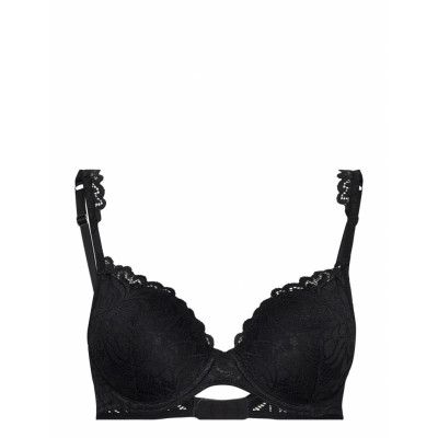 Elis_Padded_Heart_Shape Lingerie Bras & Tops Push Up Bras Svart Marie Jo